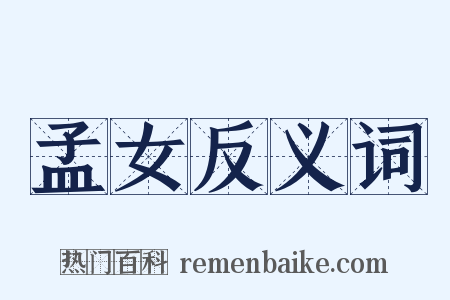 孟女反义词是什么意思的图片